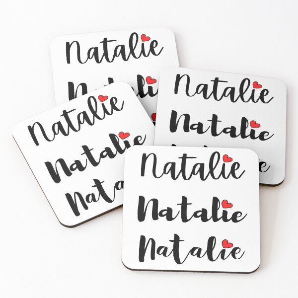 Item preview, Natalie Name Cute Mini Heart Triple Fonts designed and sold by 27th-Tee.