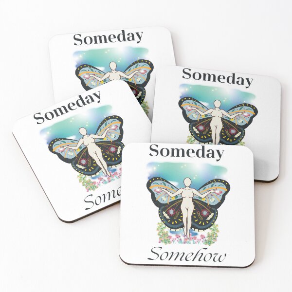 Item preview, Someday, somehow- bluebell Y2K blue butterfly aesthetic designed and sold by studioarchive.