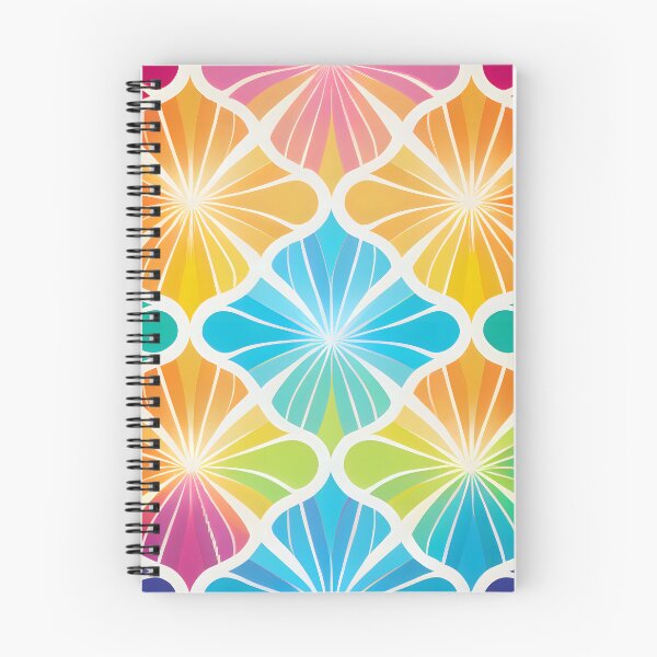 Item preview, Rainbow Boho Hippy Hippie Pattern Design in Rainbow Colors Uplifting and Inspiring designed and sold by ClairesPatterns.
