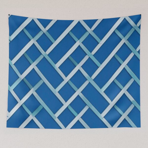 Item preview, Intersecting Blue Geo Design designed and sold by ~.