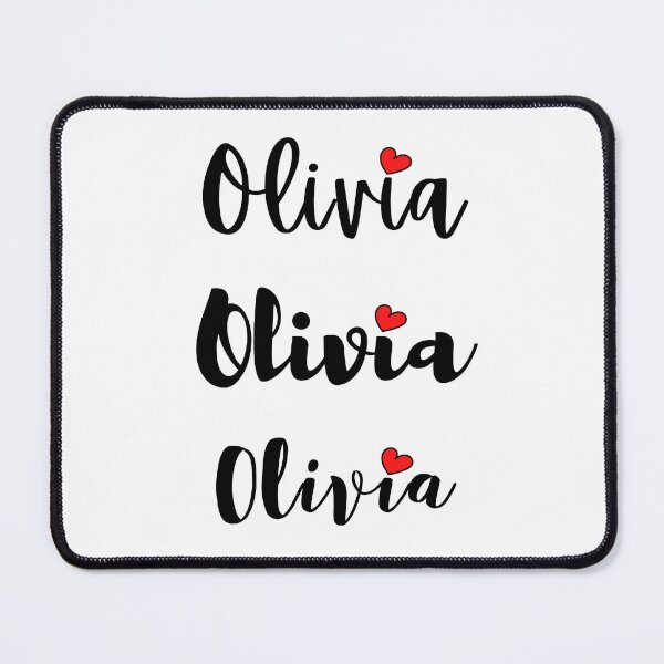 Item preview, Olivia Name Cute Mini Heart Triple Fonts designed and sold by 27th-Tee.