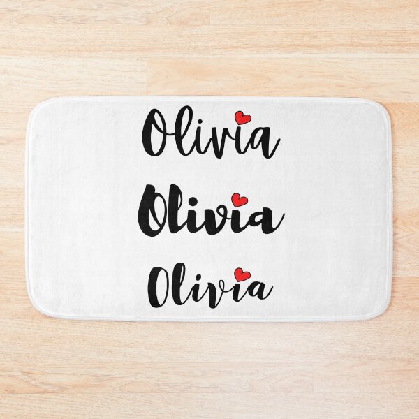Item preview, Olivia Name Cute Mini Heart Triple Fonts designed and sold by 27th-Tee.