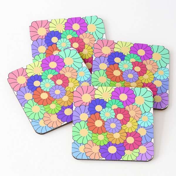 Item preview, Flower Bundle Bouquet Artwork Rainbow Multicolor  designed and sold by zoocuties.