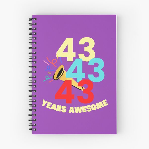 Item preview,   43 YEARS AWESOME designed and sold by starfishstuff.