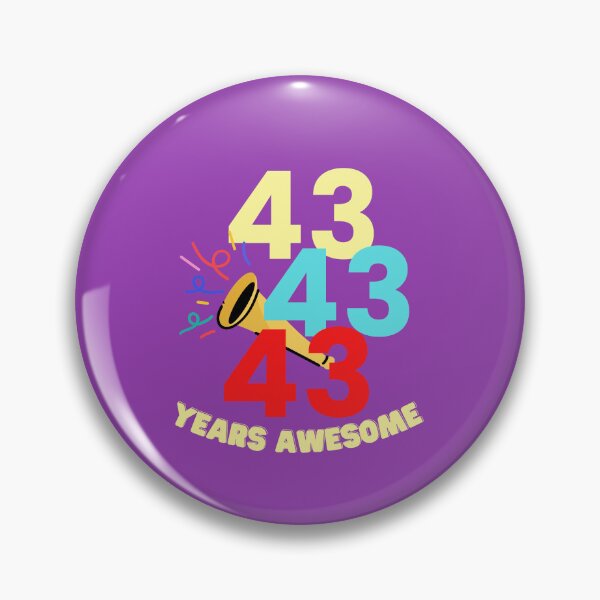 Item preview,   43 YEARS AWESOME designed and sold by starfishstuff.