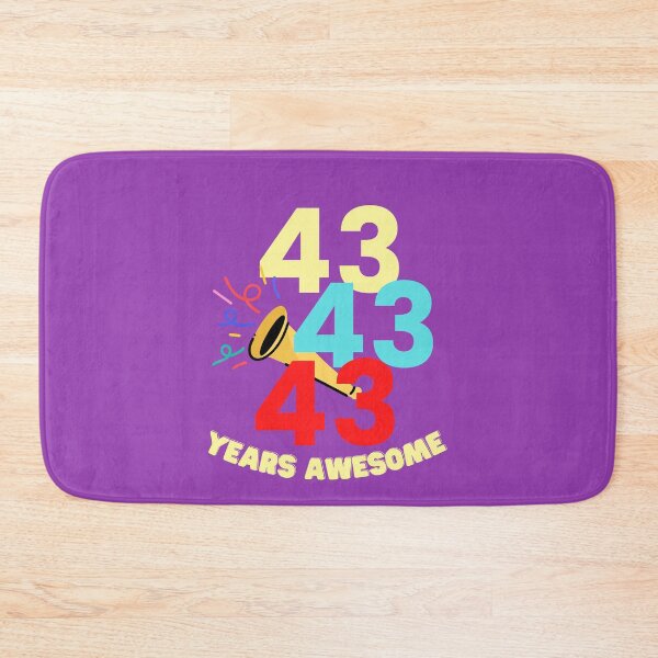 Item preview,   43 YEARS AWESOME designed and sold by starfishstuff.