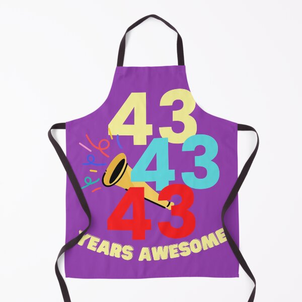 Item preview, 43 YEARS AWESOME designed and sold by starfishstuff.