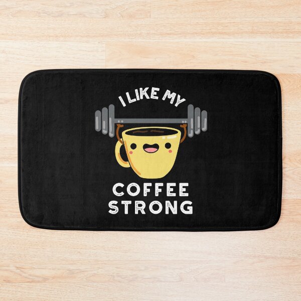 Item preview, I Like My Coffee Strong Funny Drink Puns (Dark BG) designed and sold by punnybone.