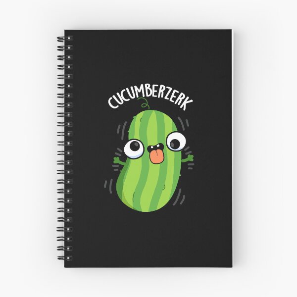 Item preview, Cucumberzerk Funny Berzerk Cucumber Puns (Dark BG) designed and sold by punnybone.