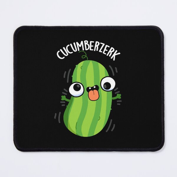 Item preview, Cucumberzerk Funny Berzerk Cucumber Puns (Dark BG) designed and sold by punnybone.