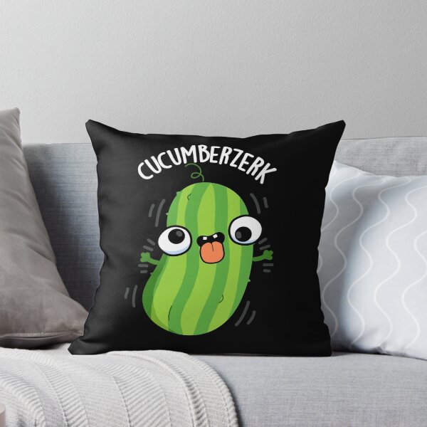 Item preview, Cucumberzerk Funny Berzerk Cucumber Puns (Dark BG) designed and sold by punnybone.