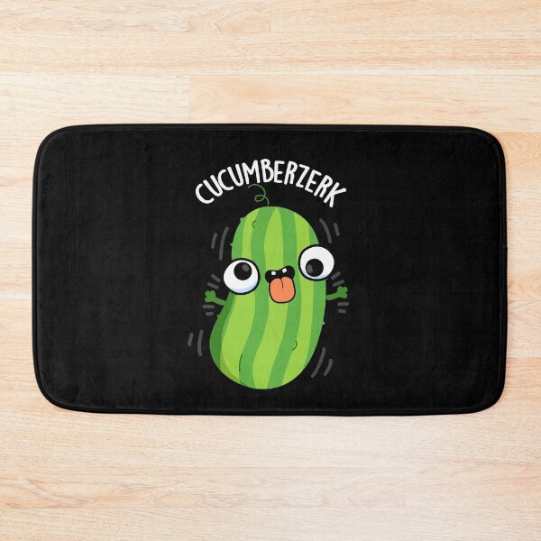 Item preview, Cucumberzerk Funny Berzerk Cucumber Puns (Dark BG) designed and sold by punnybone.