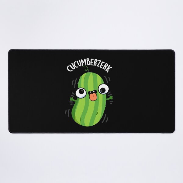 Item preview, Cucumberzerk Funny Berzerk Cucumber Puns (Dark BG) designed and sold by punnybone.