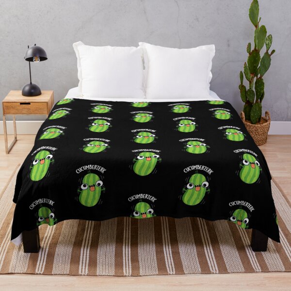 Item preview, Cucumberzerk Funny Berzerk Cucumber Puns (Dark BG) designed and sold by punnybone.
