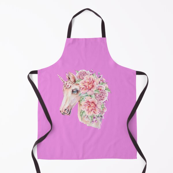 Item preview, Watercolor Unicorn Flower Head designed and sold by TheCatmeow2000.