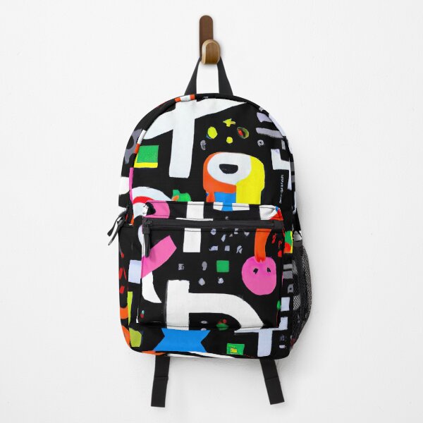 Item preview, Wall 4 - Abstract Street Art - Black, White Pink, Orange, Blue and Yellow designed and sold by Inomaly Art.
