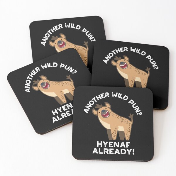 Item preview, Another Wild Pun Hyenaf Already Funny Animal Puns (Dark BG) designed and sold by punnybone.