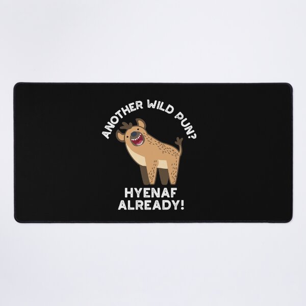 Item preview, Another Wild Pun Hyenaf Already Funny Animal Puns (Dark BG) designed and sold by punnybone.