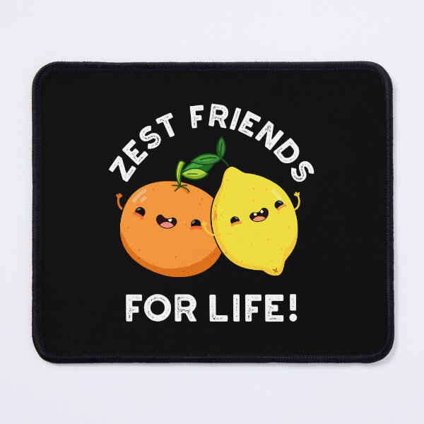 Item preview, Zest Friends For Life Funny Fruit Puns(Dark BG) designed and sold by punnybone.
