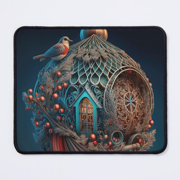 Item preview, Christmas Holiday Birdhouse Ornament - Holiday Design designed and sold by Mr-Ordinary.