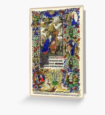 Illuminated New Testaments Nativity Scene Greeting Card