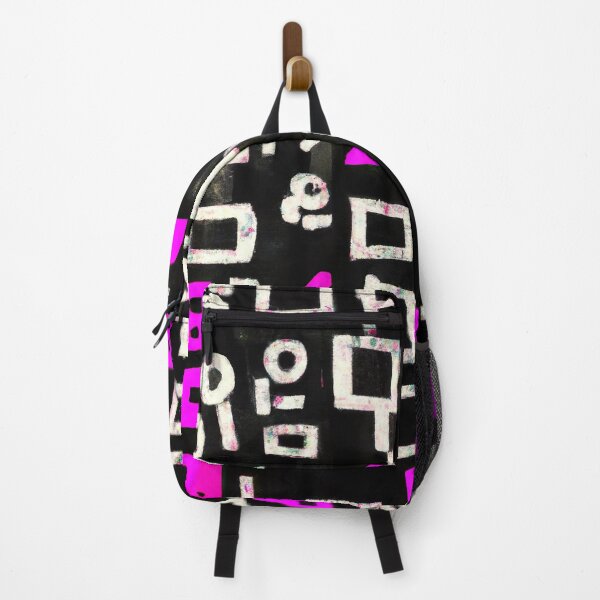 Item preview, Wall 8 - Abstract Street Art - Black, White and Purple designed and sold by Inomaly Art.