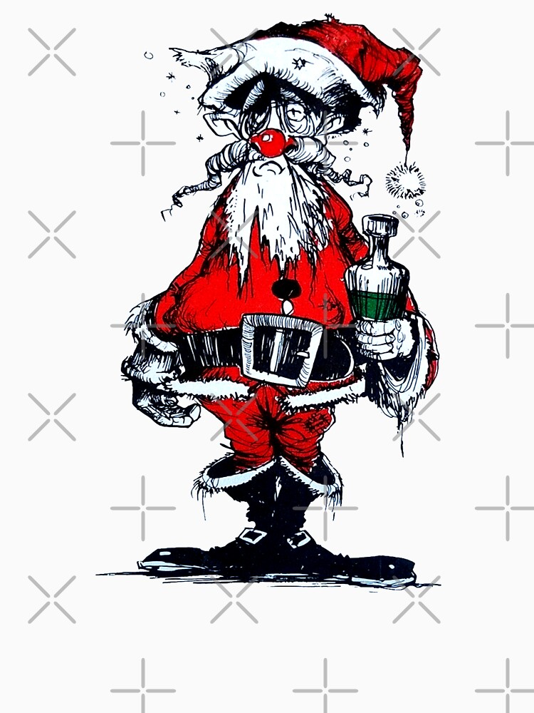 drunk santa shirt