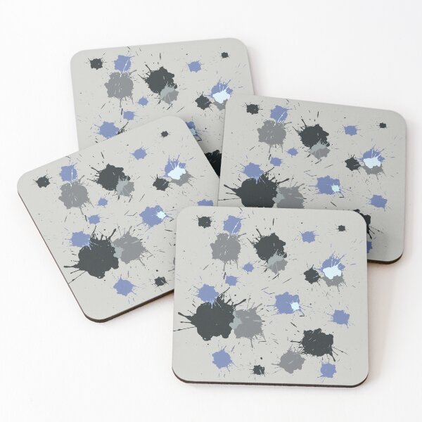 Item preview, Gray splatters designed and sold by ArtbyCouture.