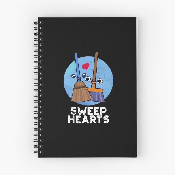 Item preview, Sweep Hearts Funny Broom Puns (Dark BG) designed and sold by punnybone.