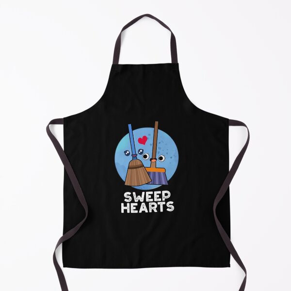 Item preview, Sweep Hearts Funny Broom Puns (Dark BG) designed and sold by punnybone.