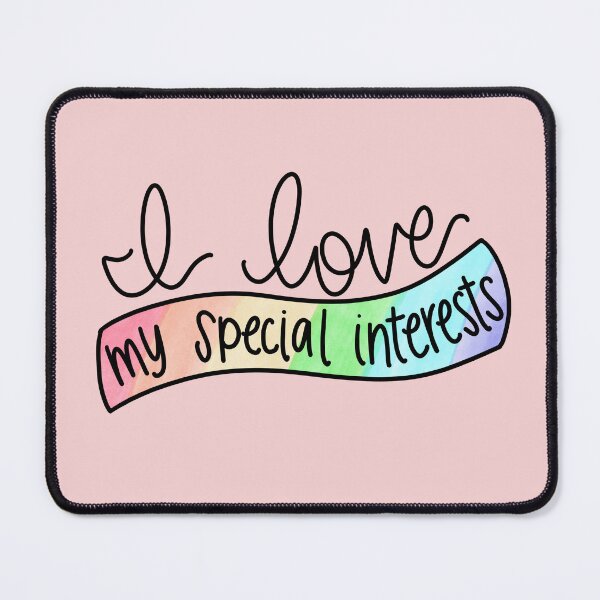 Item preview, I Love My Special Interests Rainbow Banner designed and sold by soulsongdesign.