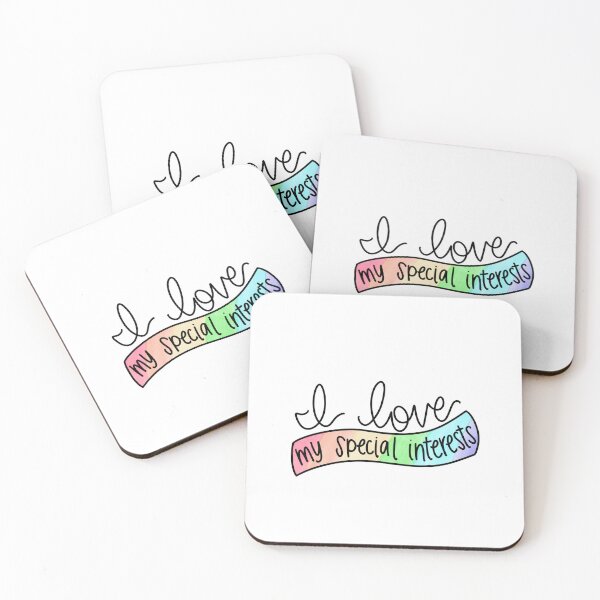 Item preview, I Love My Special Interests Rainbow Banner designed and sold by soulsongdesign.