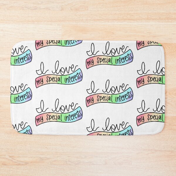 Item preview, I Love My Special Interests Rainbow Banner designed and sold by soulsongdesign.