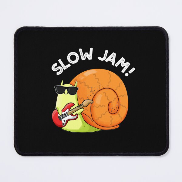 Item preview, Slow Jam Funny Music Snail Puns (Dark BG) designed and sold by punnybone.