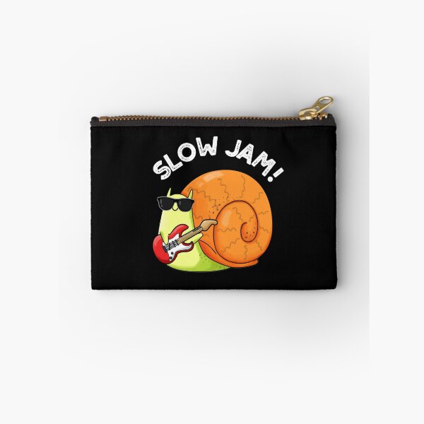 Item preview, Slow Jam Funny Music Snail Puns (Dark BG) designed and sold by punnybone.