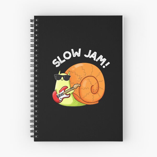 Item preview, Slow Jam Funny Music Snail Puns (Dark BG) designed and sold by punnybone.