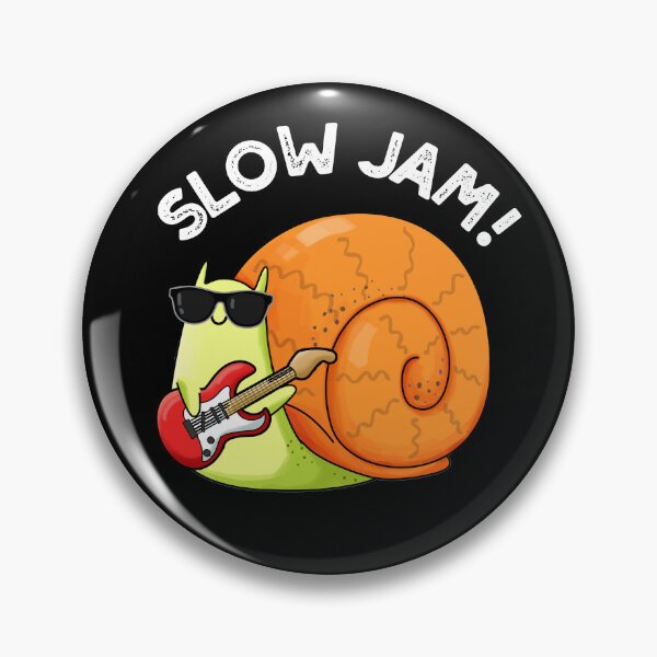 Item preview, Slow Jam Funny Music Snail Puns (Dark BG) designed and sold by punnybone.