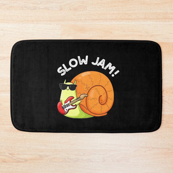 Item preview, Slow Jam Funny Music Snail Puns (Dark BG) designed and sold by punnybone.