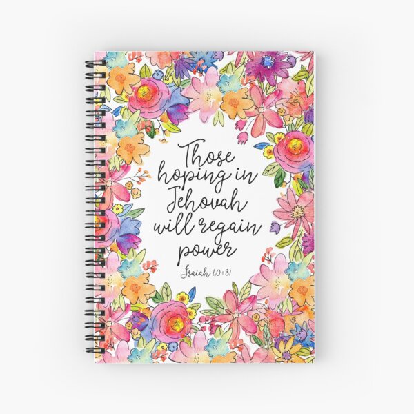2018 Year Text Design no. 2 (ENGLISH) Spiral Notebook