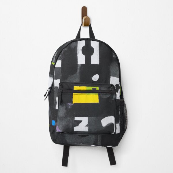 Item preview, Wall 12 - Abstract Street Art Pattern- Black, White and Yellow designed and sold by Inomaly Art.