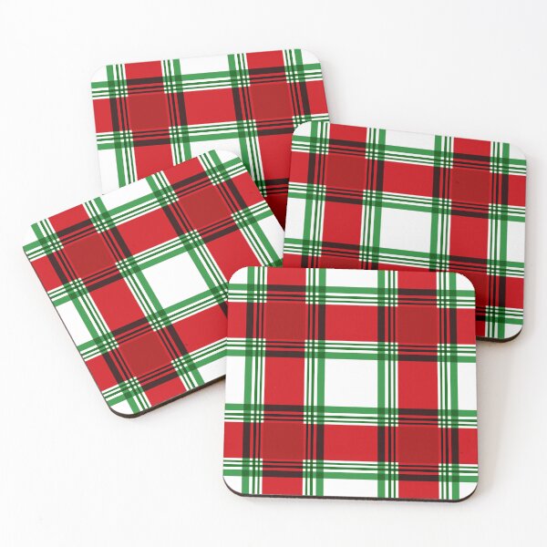 Item preview, Christmas red-green checkered pattern designed and sold by fuzzyfox.