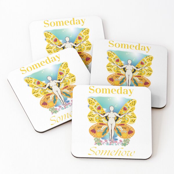 Item preview, Someday, somehow- Bloom Y2K blue butterfly aesthetic designed and sold by studioarchive.