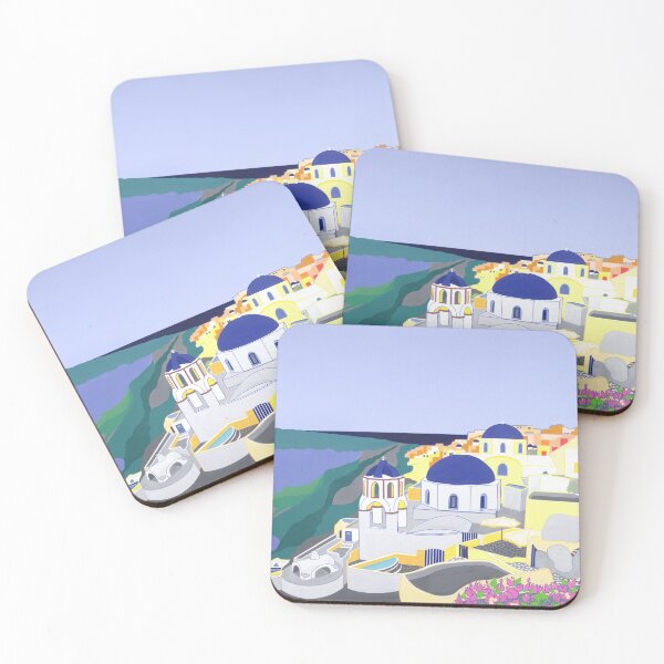 Item preview, Colours of Fira on Santorini: Santorini, Greek islands, Oia, La, Greek Island paradise, famous Greek Islands, Mediterranean islands, Thera, Thira, Cyclades, Kyklades,  designed and sold by Robert Wale.