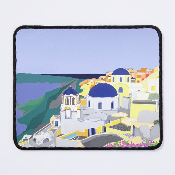Item preview, Colours of Fira on Santorini: Santorini, Greek islands, Oia, La, Greek Island paradise, famous Greek Islands, Mediterranean islands, Thera, Thira, Cyclades, Kyklades,  designed and sold by Robert Wale.