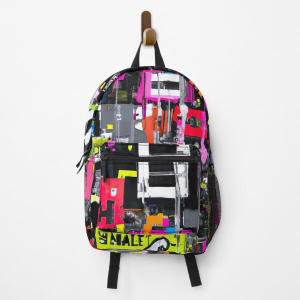 Item preview, Wall 16 - Abstract Street Art - Black, White and Pink designed and sold by Inomaly Art.
