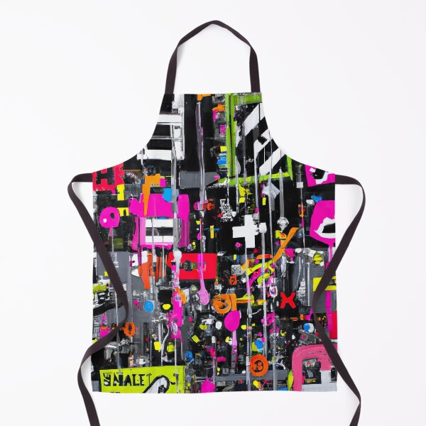 Item preview, Wall 16 - Abstract Street Art - Black, White and Pink designed and sold by Inomaly Art.