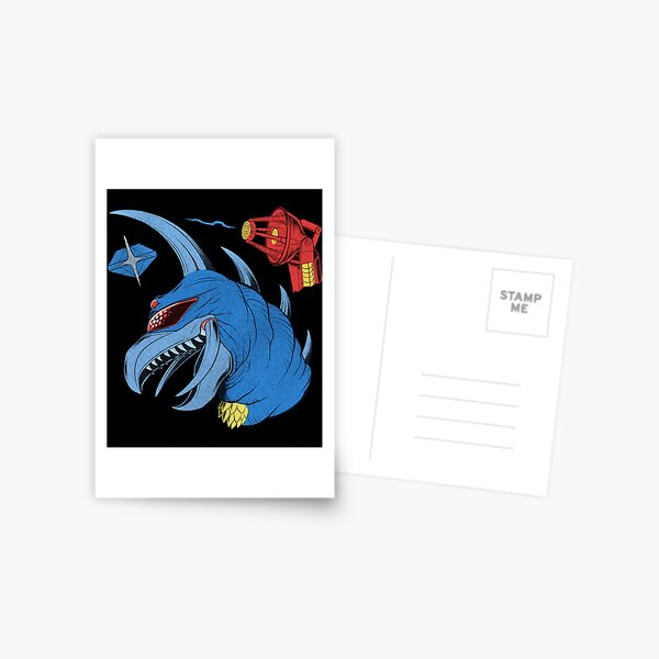 Godzilla Postcard by Affengeist
