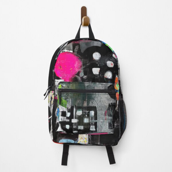 Item preview, Wall 17 - Abstract Street Art - Grey, Black, White and Bright Colours designed and sold by Inomaly Art.