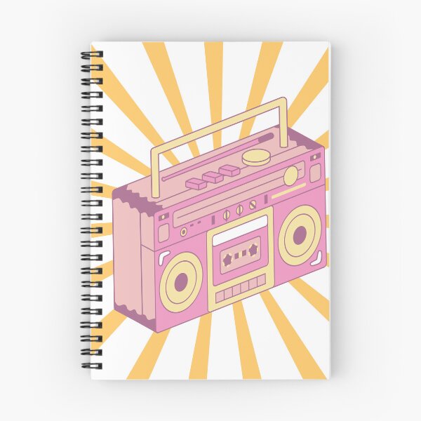 Item preview, Pink Retro Vintage Stereo Radio Boom Box designed and sold by luckymooninc.