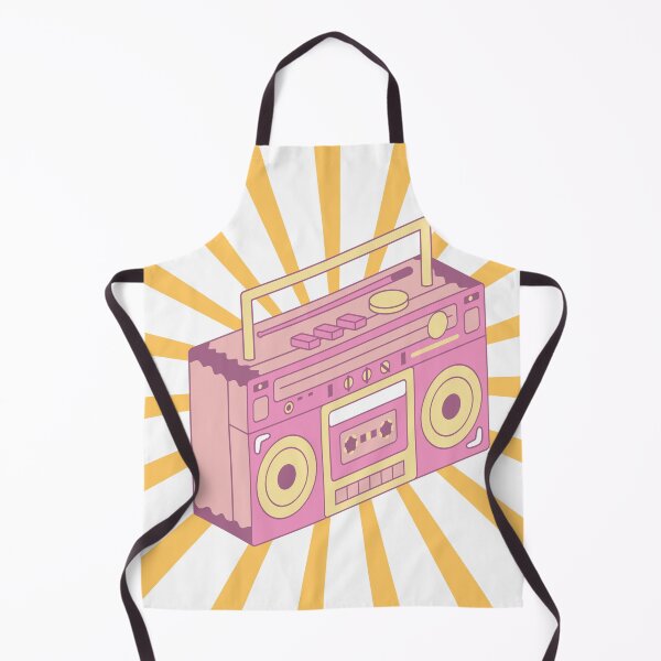 Item preview, Pink Retro Vintage Stereo Radio Boom Box designed and sold by luckymooninc.